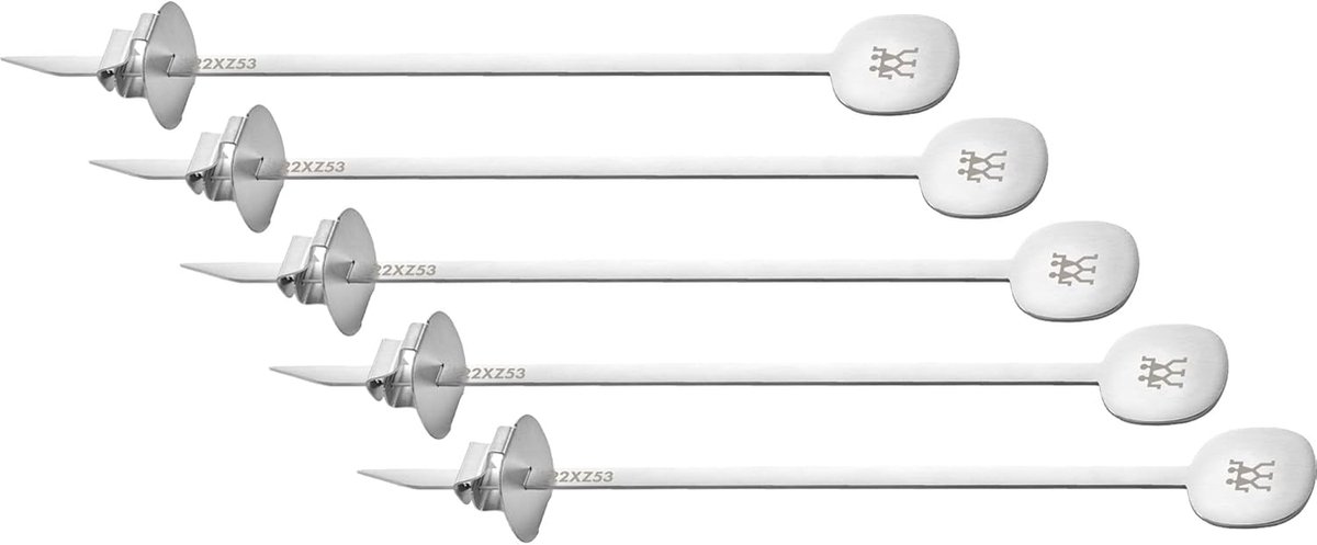 BBQ Spies Set - Grill Spiesen - Buiten Koken - Roestvrij Staal - 33 cm Lengte