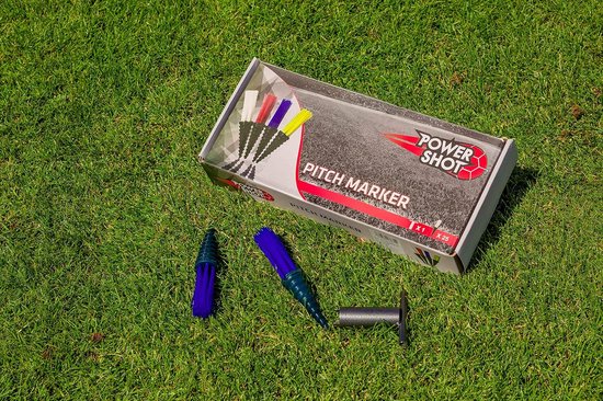 Markeringshulp Set - Veld Markering - Sportvelden Markeren - Inclusief Schroefgereedschap - 25 Stuks - Blauw — afbeelding 3