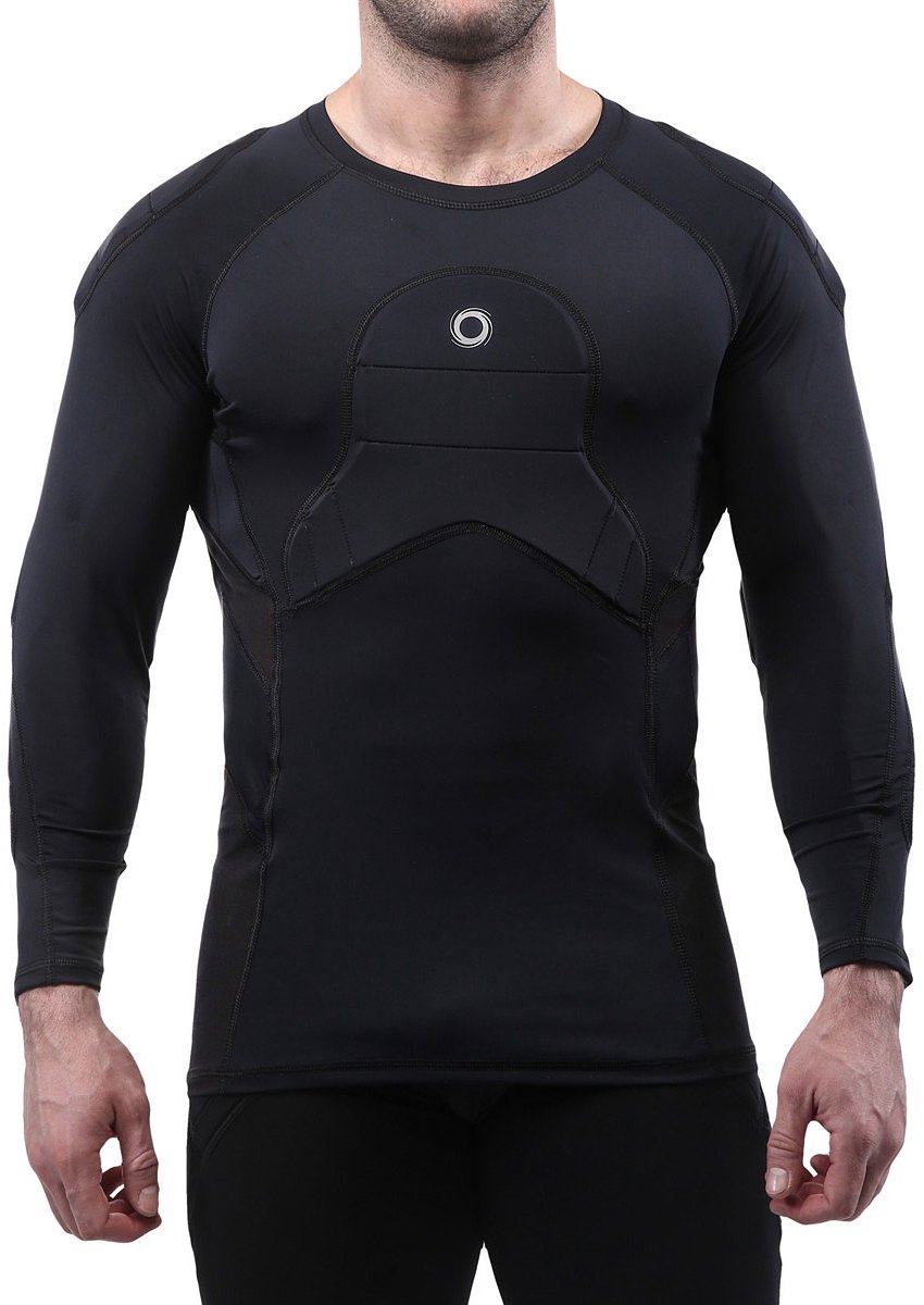 Elite Sport Body Shield Protection Shirt L.M. Heren - Zwart | Maat: M