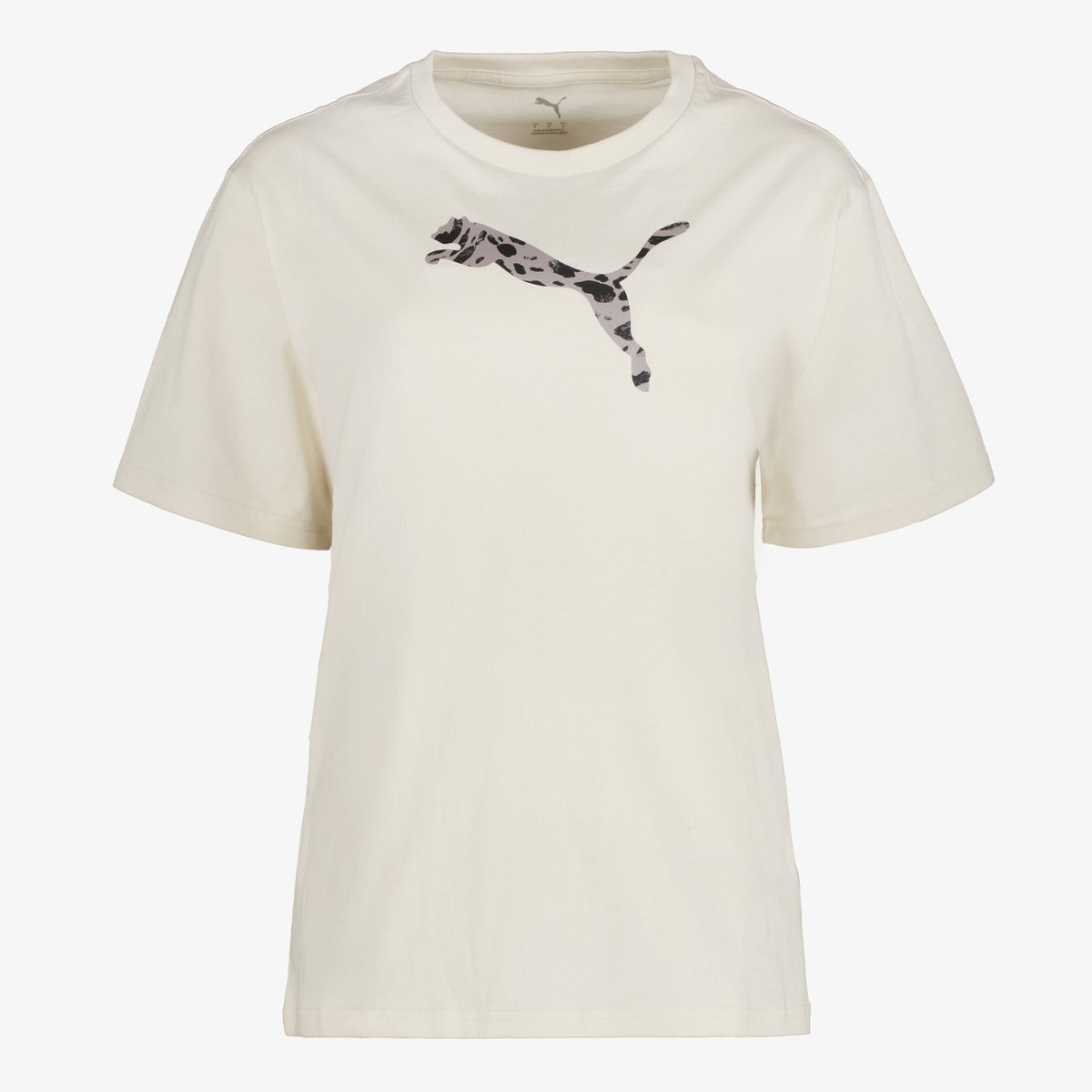 Puma ESS Graphic Animal Relaxed dames T-shirt Beige