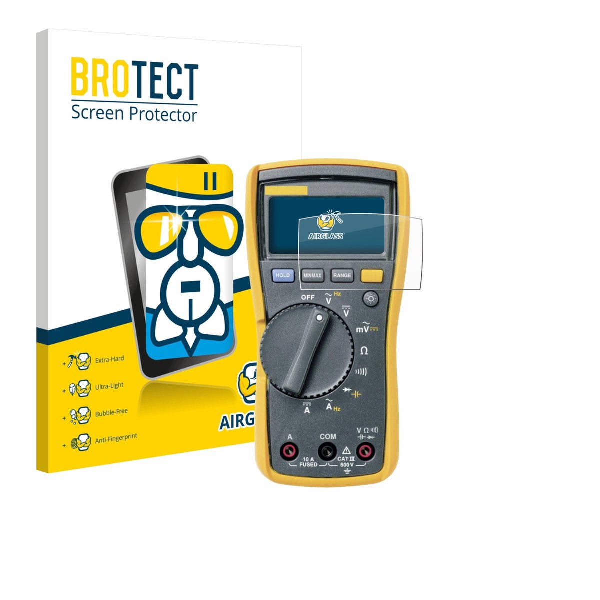 Screenprotector voor Fluke MultiMeter 113 Beschermglas transparant