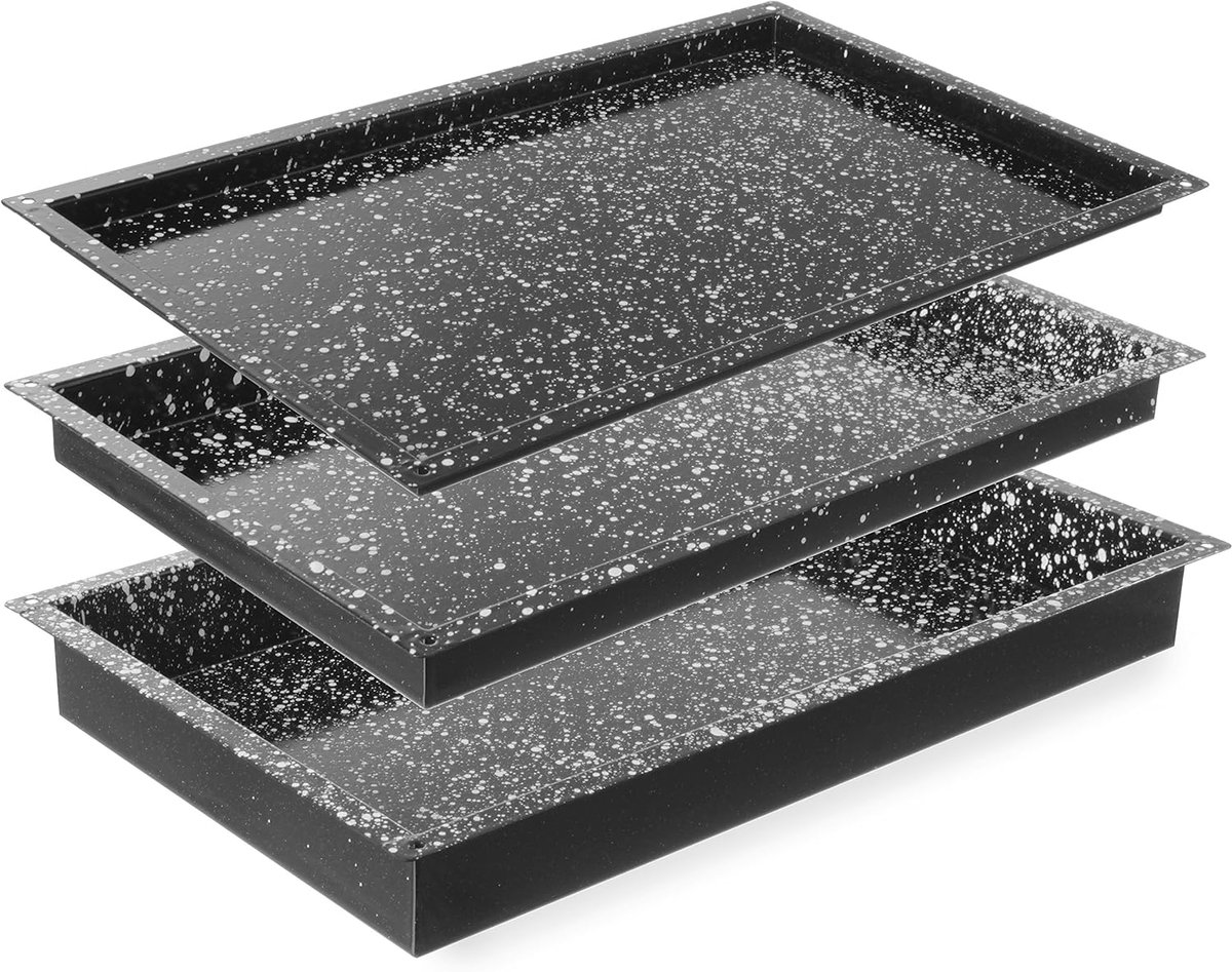 Bakplaat - Oven Tray - Bakken en Braden - Anti-aanbaklaag - GN 1/1 - Zwart
