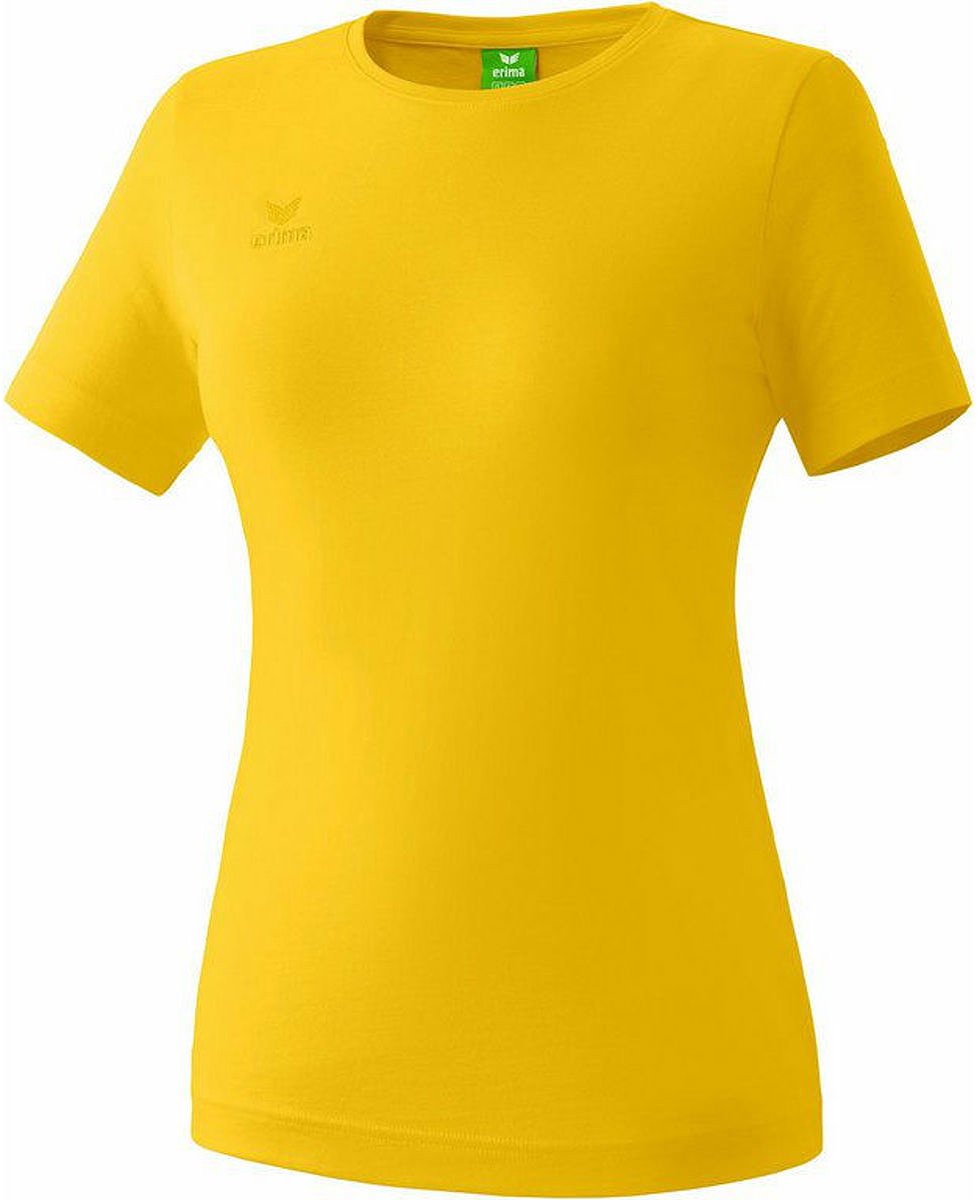 Erima Teamsport T-Shirt Dames - Geel | Maat: 42