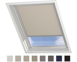 DTCH® Dakraam Rolgordijn Verduisterend - Trend - Sand - voor VELUX: SK01
