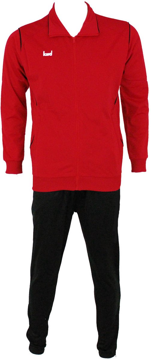 KWD - Trainingspak Mundo - Maat 140 - Rood/zwart