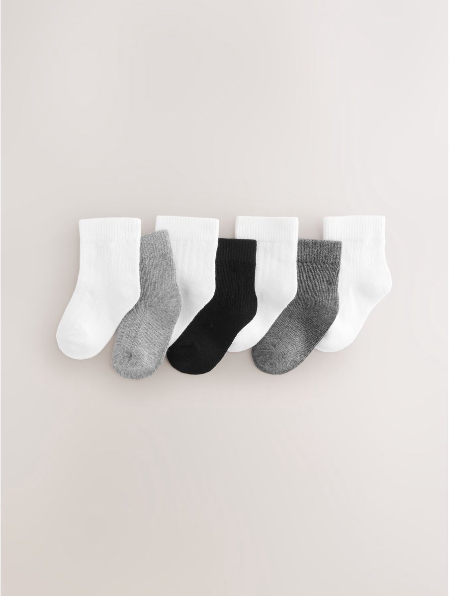 Next - Jongens - Verpakking van 7 paar babysokken - Wit