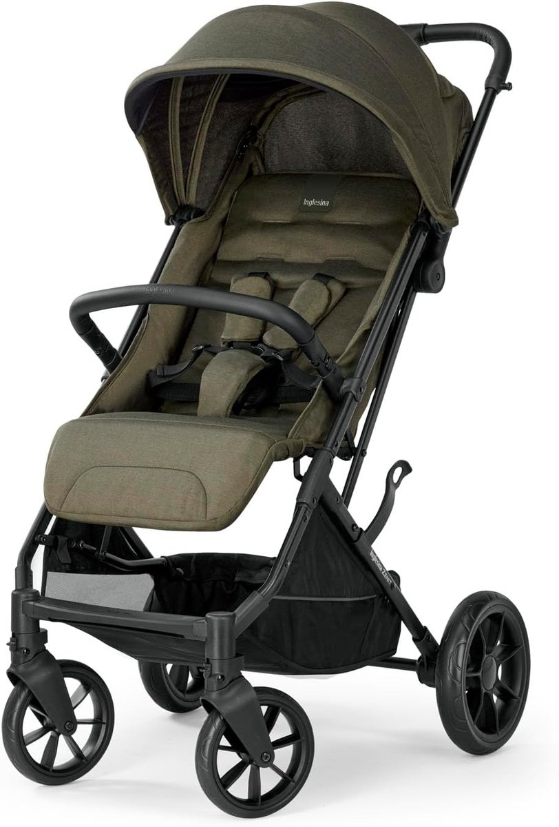 Compacte Kinderwagen - Wandelwagen Buggy - Flexibel Reizen - Vering Brede Zitting - Tot 22 KG - Groen