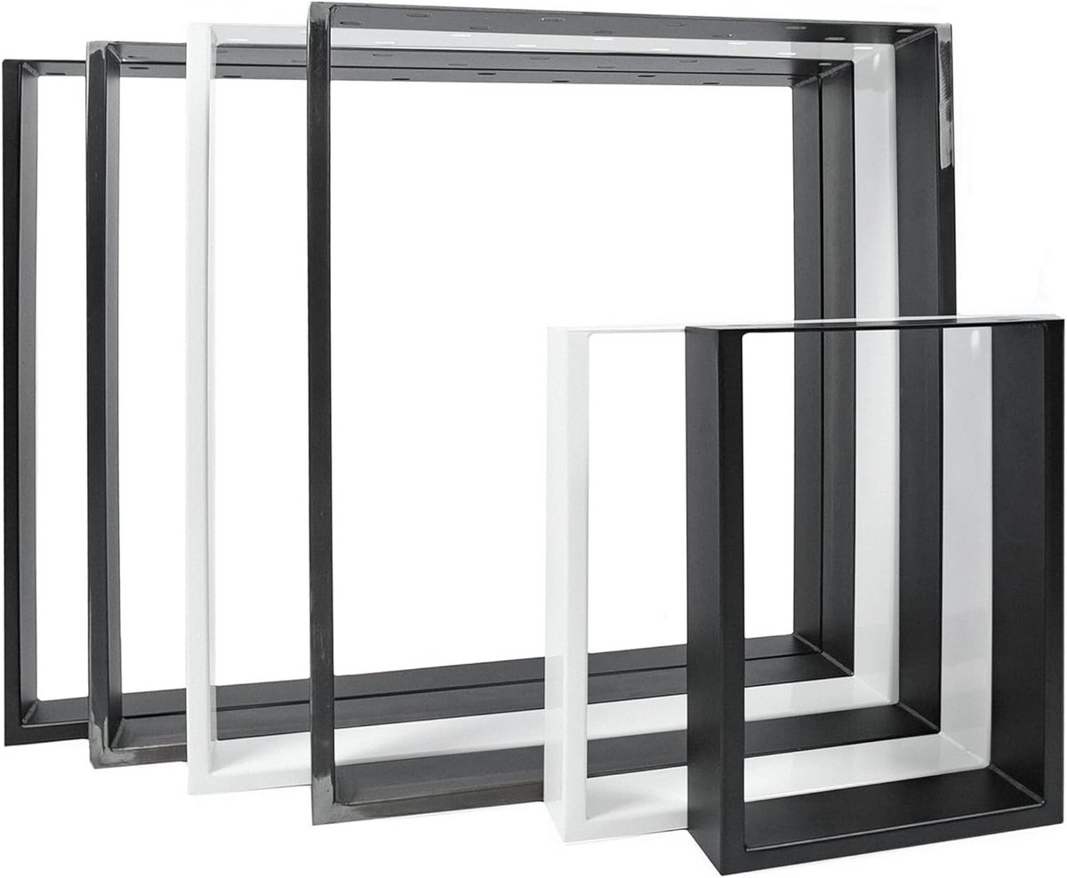 2x Tafelonderstel Wit - Eenvoudig Montage - Metalen Frame voor DIY Bureau, Eettafel of Sal