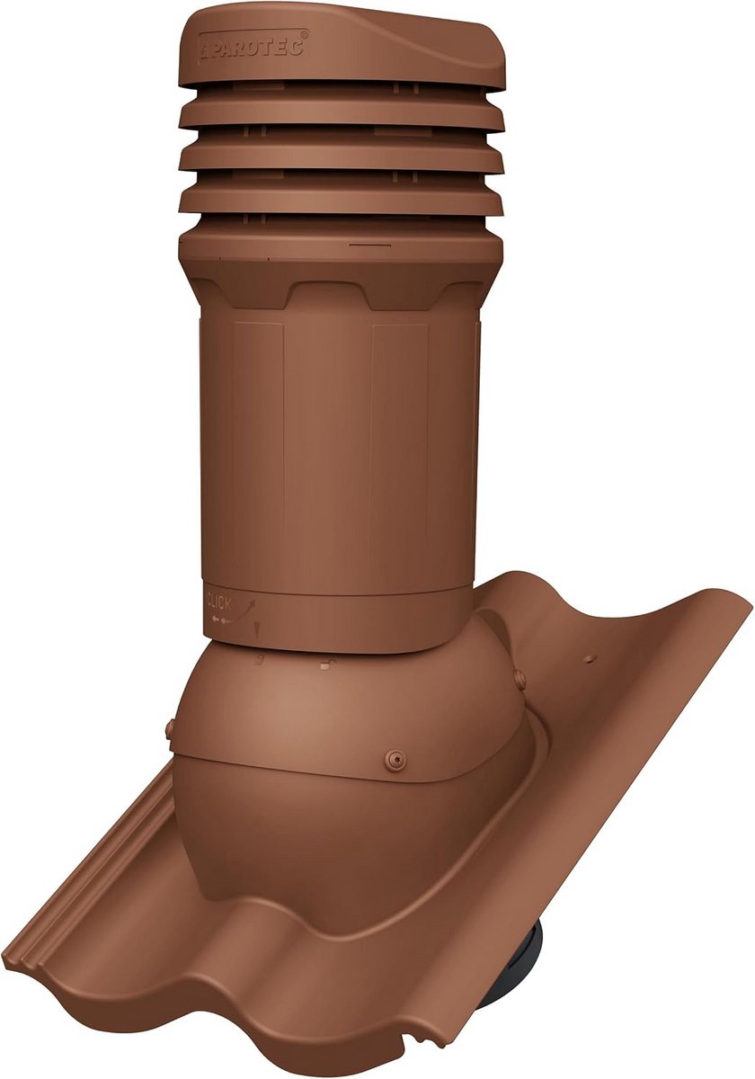 Ventilatie Dakdoorvoer EVO DN125 voor Dakpannen (Baksteenrood)