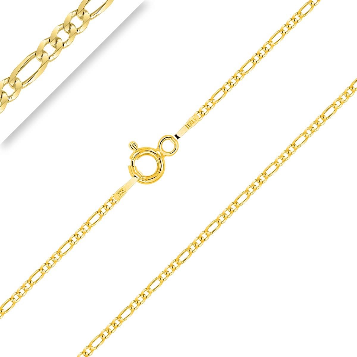 Figaro Ketting 18K Verguld Zilver 925 Sterling Zilver Dames en Heren