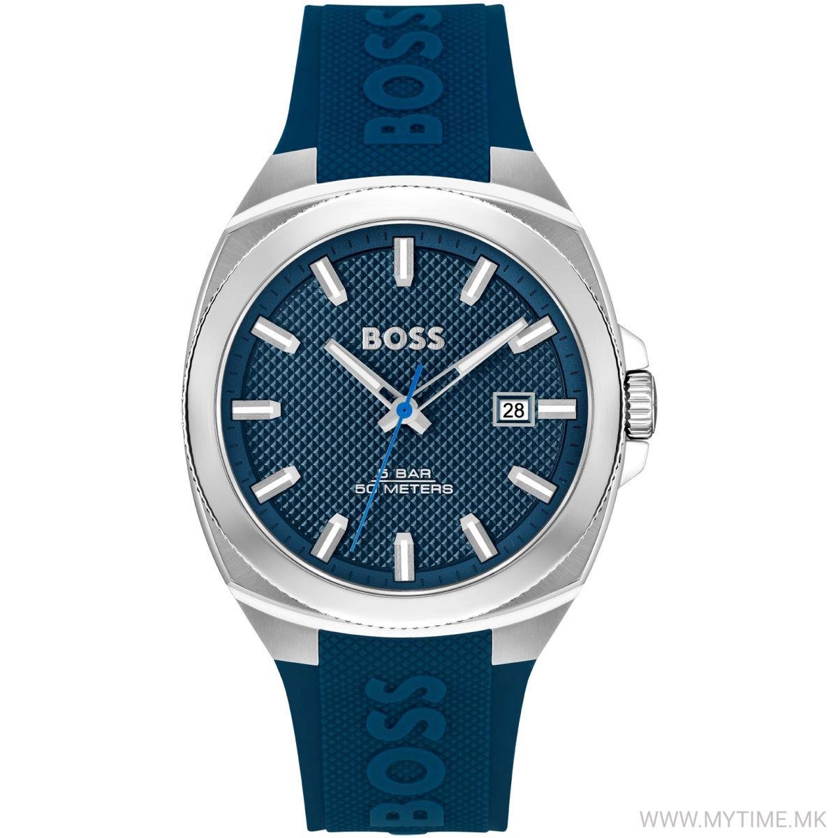 Boss Walker 1514139 Horloge - Siliconen - Blauw - Ø 41 mm