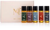 Mon Chemin® Badolie Discovery Set – Vijf Miniaturen Badolie in Luxe Cadeauverpakking