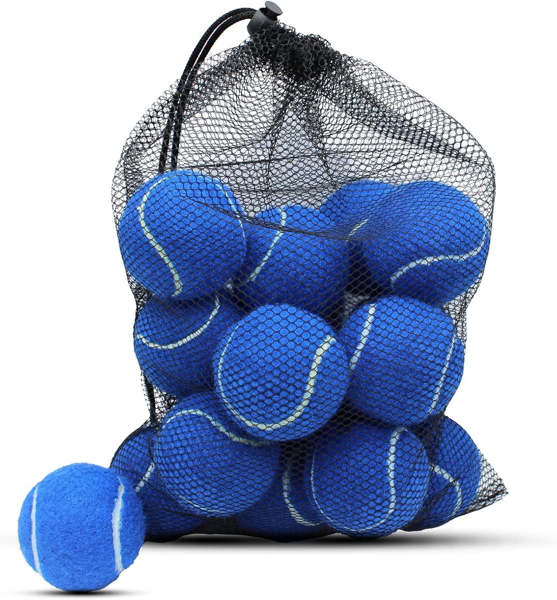 18 Stuks Trainingsballen met Gaaszak - Ideaal voor Tennis en Hondenspeelplezier