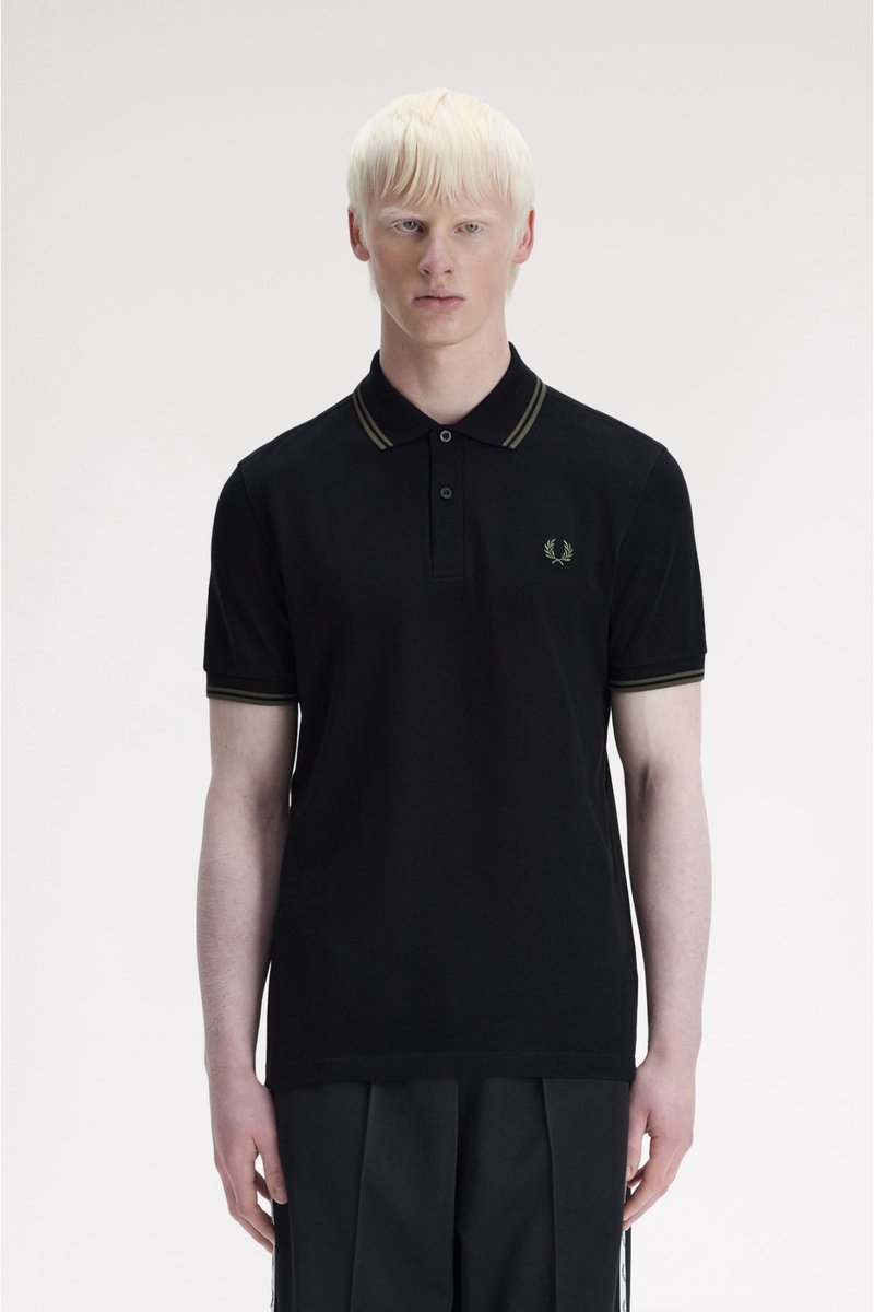 Fred Perry Twin tipped fred perry shirt field Zwart