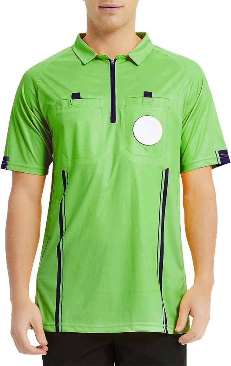 Professioneel Voetbal Scheidsrechters T-shirt Korte Mouwen Ademend