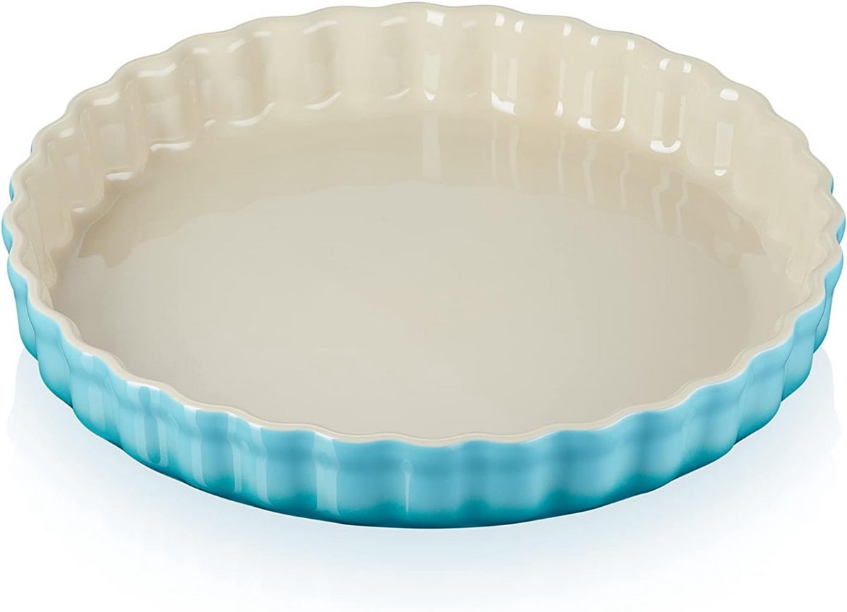 Ronde Flan/Taartvorm van Steengoed met Rand Ø 28 cm