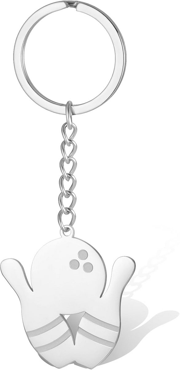 Bowling Sleutelhanger RVS Handtas Charms Sport Cadeau