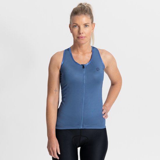 Rogelli Abbey Fietstop Dames - Blauw - XL