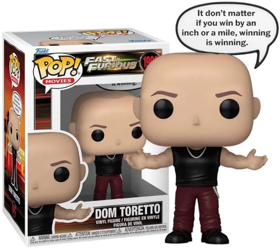 Fast & Furious Dom Toretto vinylfiguur 1993 Unisex Funko Pop! - Neutraal - Standard