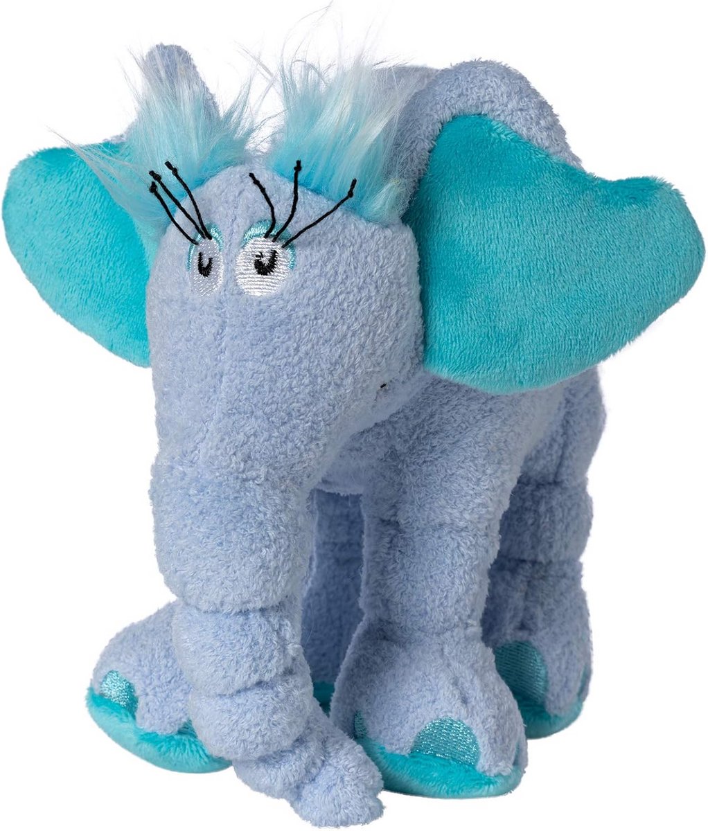 Pluche Dier - Knuffel Horton - Kinderkamer Decoratie - Verzwaarde Bodem - 15 cm - Grijs