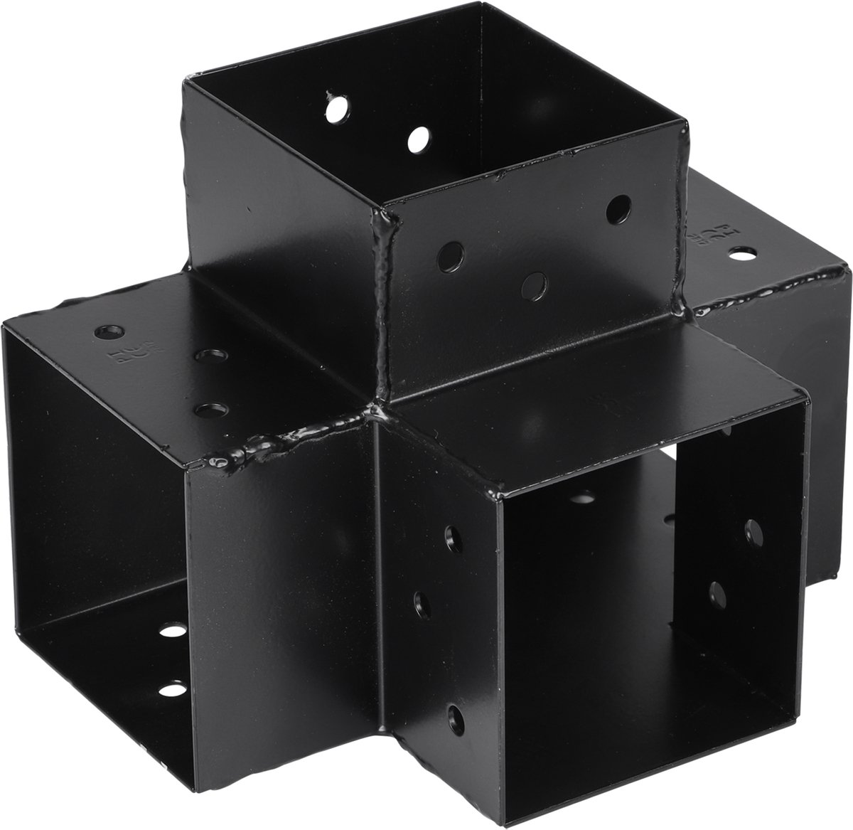 Starx paalverbinder - type-X - 9 x 9 cm - zwart