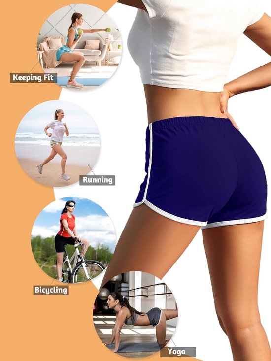 Dames Katoenen Sportshorts voor Yoga, Gym en Hardlopen — afbeelding 4