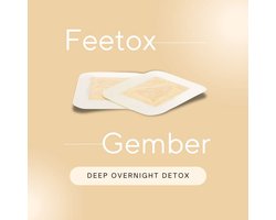Feetox | Gember (32 stuks) | De pleister om extra vuilstoffen vanuit je lichaam te laten absorberen. Help je immuunsysteem.