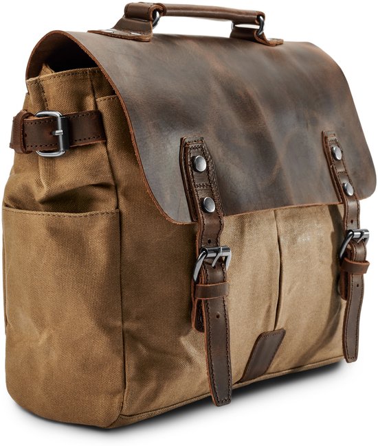 Sac à bandoulière de style vintage couleur havane