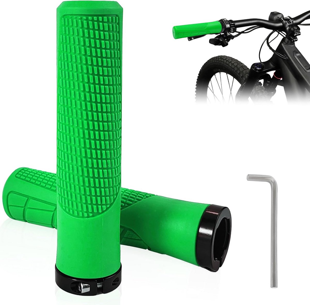 Ergonomische Fiets Stuur Grips – Universeel voor Mountainbike, Stadsfiets, Scooter & Meer (22 mm)