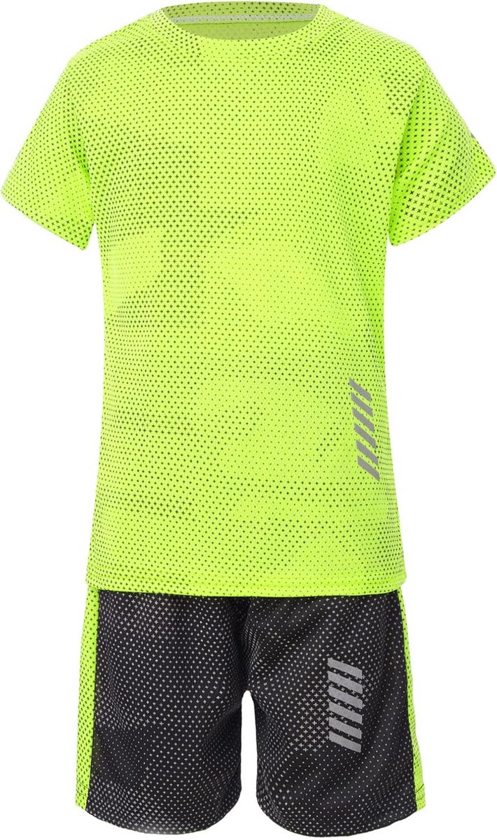 2-Delige Sportserset voor Kinderen: T-shirt en Korte Broek, Sneldrogend