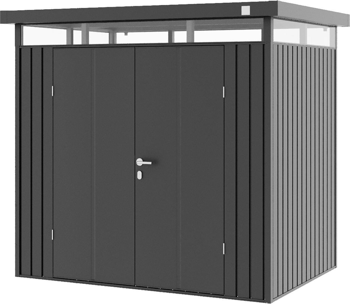 GFP Primeyard Tuinschuur metalen 210x150x205 cm tuinhuis antraciet