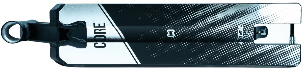 CORE CD1 Stuntstep Deck Zwart Zilver