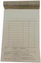 Djois Atlanta kassablok - houthoudend - 142x100 mm - NL tekst - 50x2 vel - carbon
