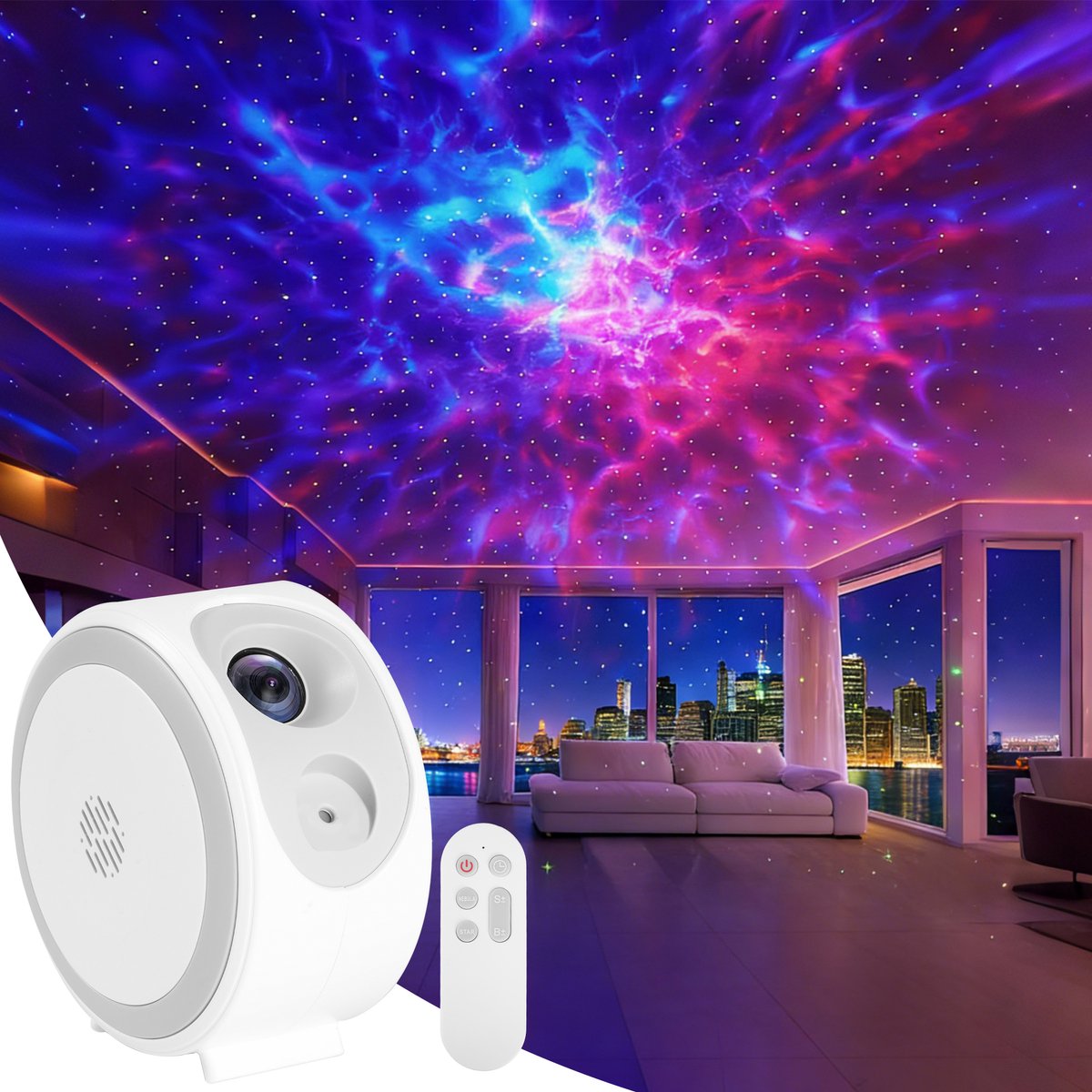 YONO Sterren Projector - Sterrenhemel Projector - Galaxy - Heelal Nacht Lamp met Afstandsbediening