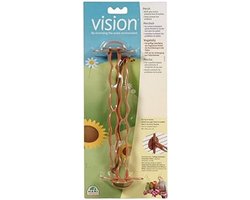 Zitstok Vogelkooi - Vogelaccessoire - Gezonde Pootjes - Unieke Multigrip - 3.8 x 33 x 15 cm - Terracotta