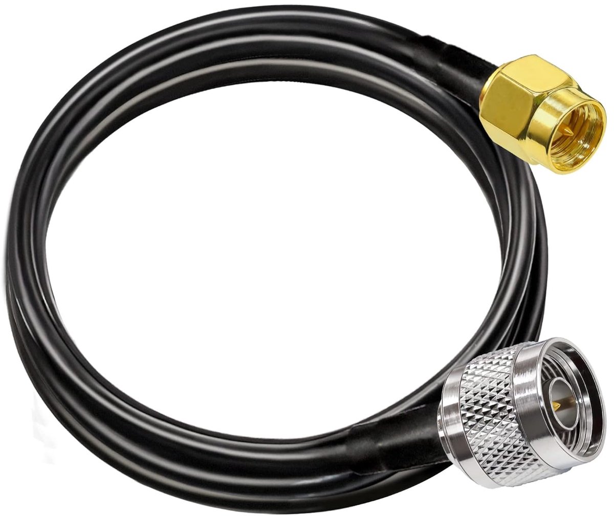 Coaxkabel Verlengkabel - Wifi Antenne Kabel - Signaal Versterken - Low Loss Ontwerp - 2 Meter - Zwart