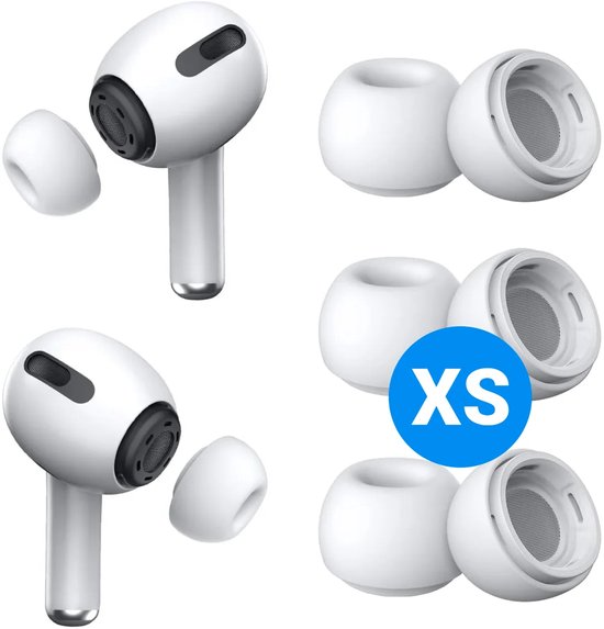 3 Pack Siliconen Extra Small (XS) Dopjes Oordopjes Vervanging Tips Geschikt voor AirPods Pro (1e & 2e Generatie)