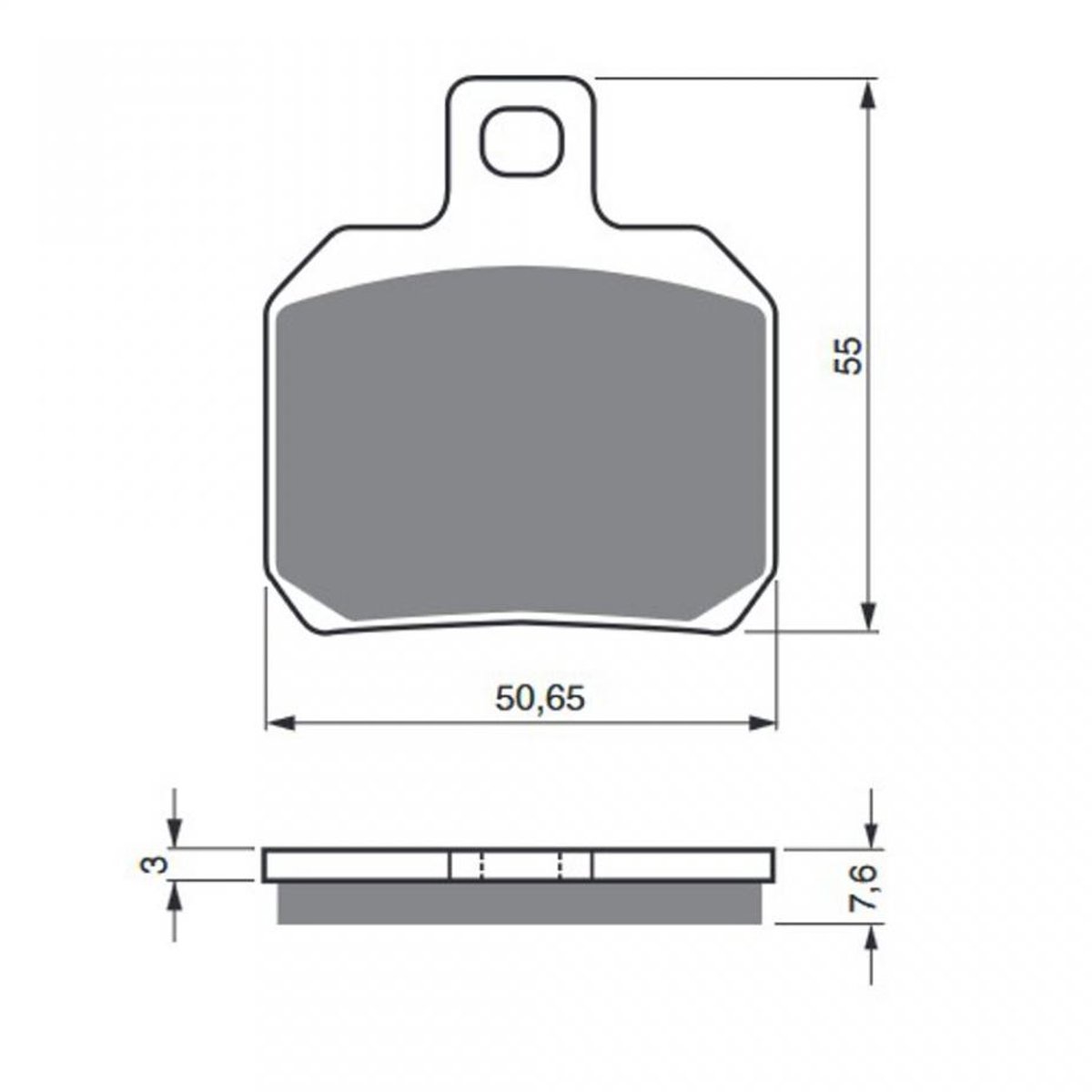 Plaquette de frein Gold Fren pour Moto Chinois 1000 motocycle Neuf