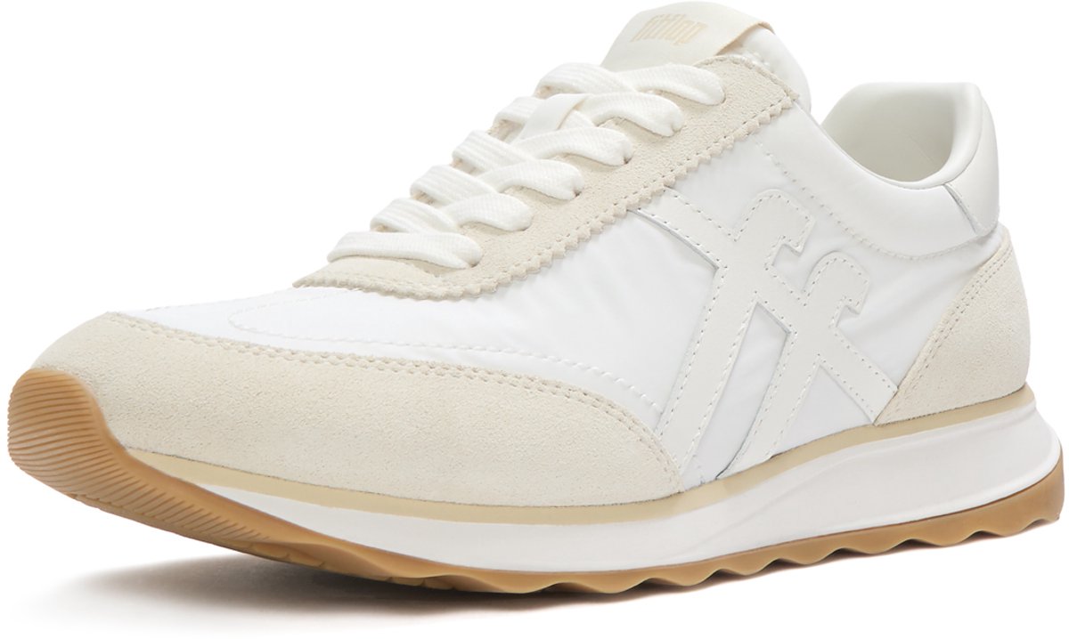 FitFlop FitFlop Retro-Q FF Fabric/Suede Sneakers WIT - Maat 43