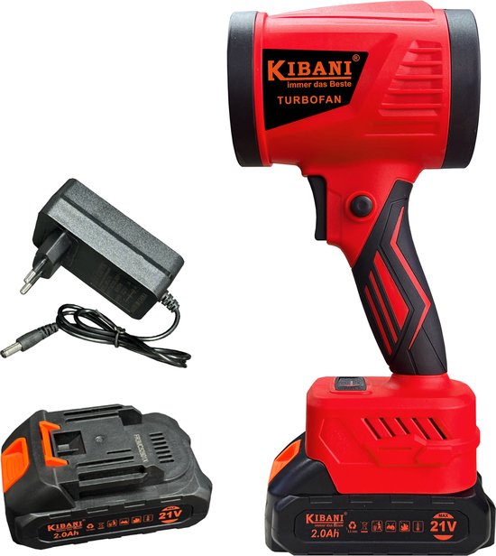 WNHB® Draadloze mini bladblazer - Krachtige blower 2000W - 720 kmh luchtsnelheid - Inclusief 2