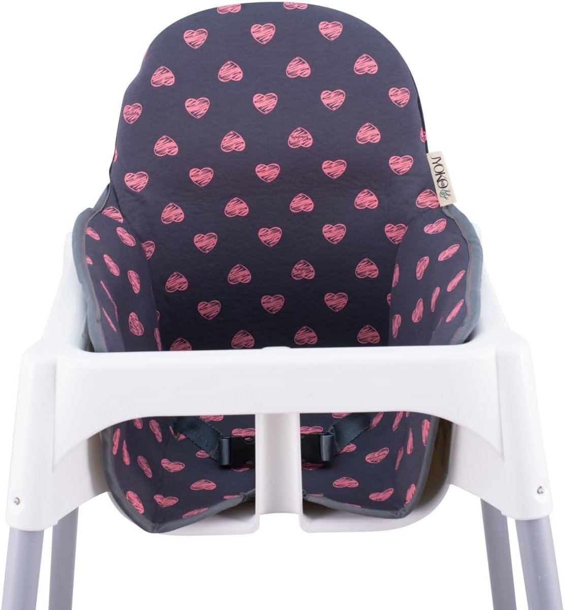 Kinderstoel Kussen - Stoelhoezen Baby - Comfortabel Zitten - Oeko-tex 100 Gecertificeerd - 33 x 23 cm - Fluor Hart