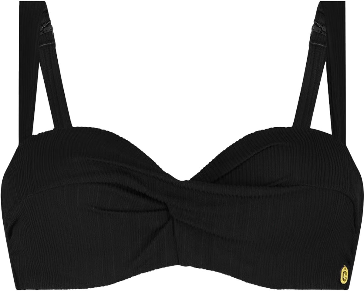 Ten Cate bikini top twisted zwart voor Dames black