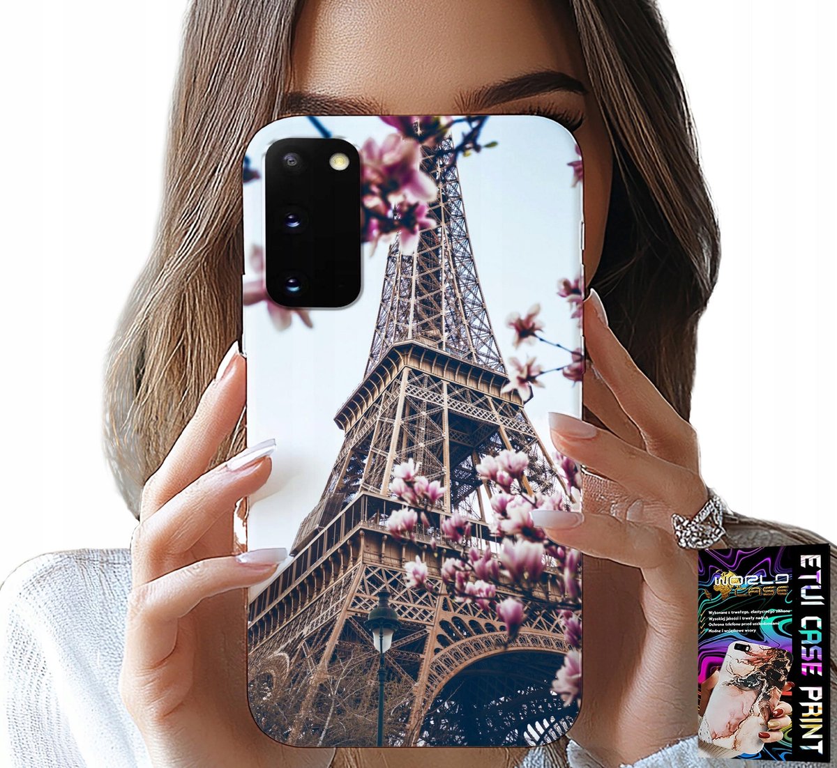HOESJE VOOR SAMSUNG GALAXY S20 - PARIJS EIFFELTOREN MOOIE PLEKKEN ACHTERKANT