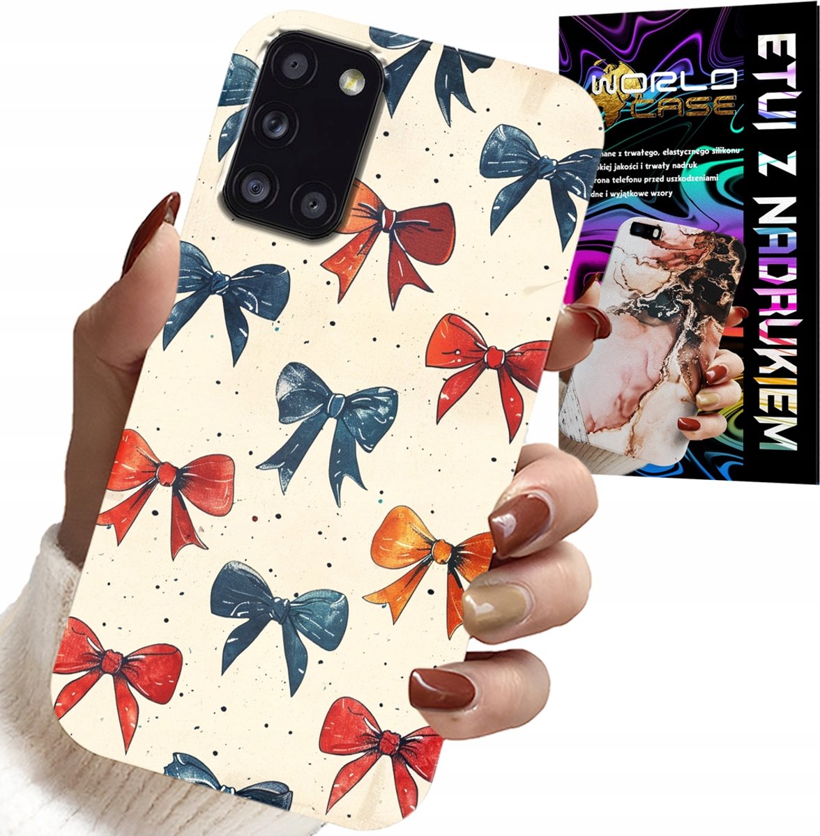 HOESJE VOOR SAMSUNG GALAXY A31 - KLEURRIJKE LINTEN MET MODIEUZE PATRONEN