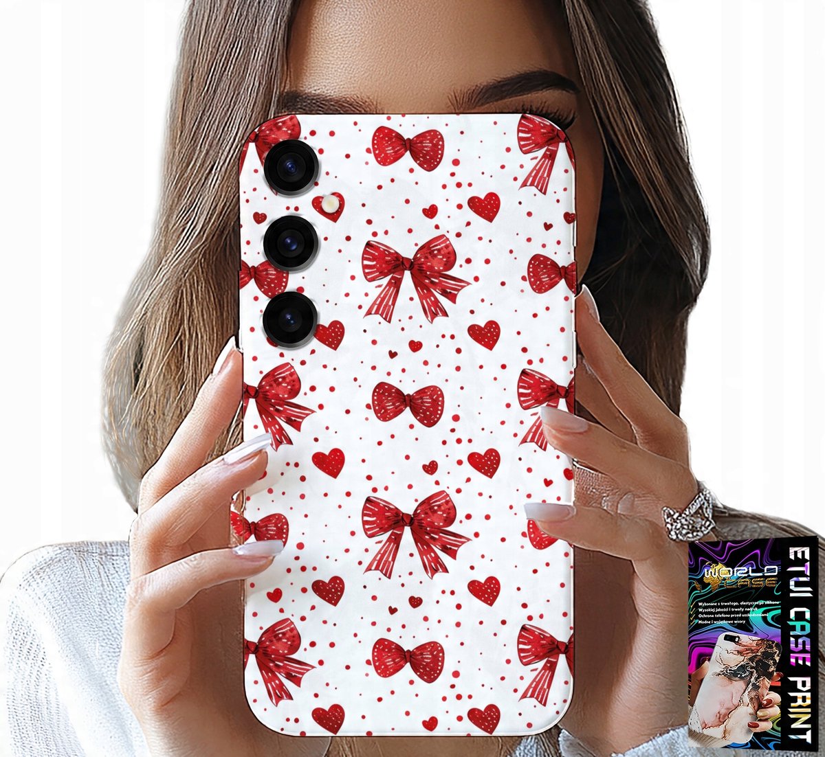 HOESJE VOOR SAMSUNG GALAXY M35 4G - RODE LINTEN, MODIEUZE PATRONEN