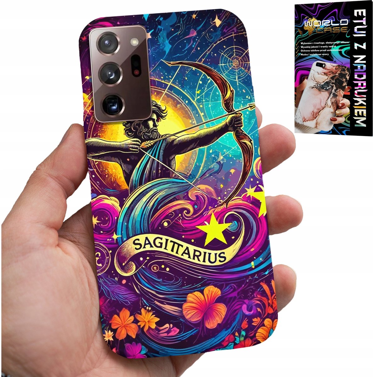 HOESJE VOOR SAMSUNG NOTE 20 ULTRA - STERRENBEELD, ACHTERKANT BOOGSCHUTTER