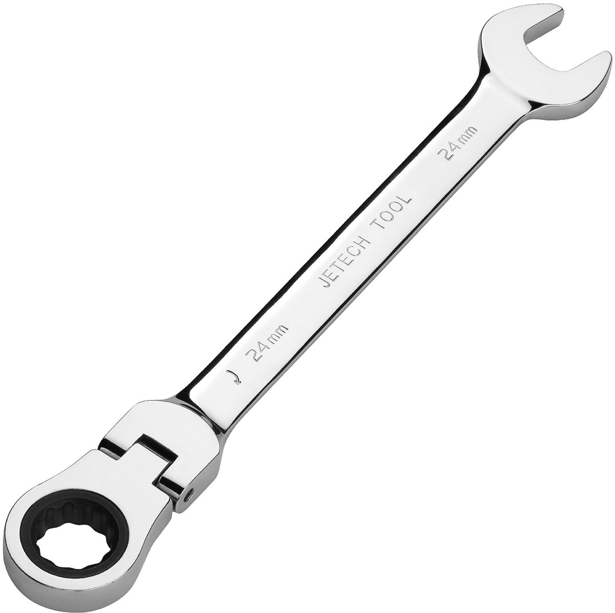Jetech Flexibele Ratelsleutel 24 mm – Metrisch – Flexibele Kop – CR-V