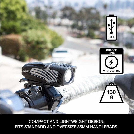 Fietsverlichting Set - Voor en Achter - Veilig Fietsen - 900 Lumen Koplamp - Waterdicht IP64 - Zwart — afbeelding 2