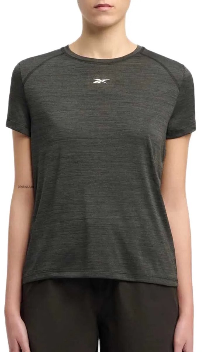 Reebok T-shirt Met Korte Mouwen Regular Vrouw Zwart