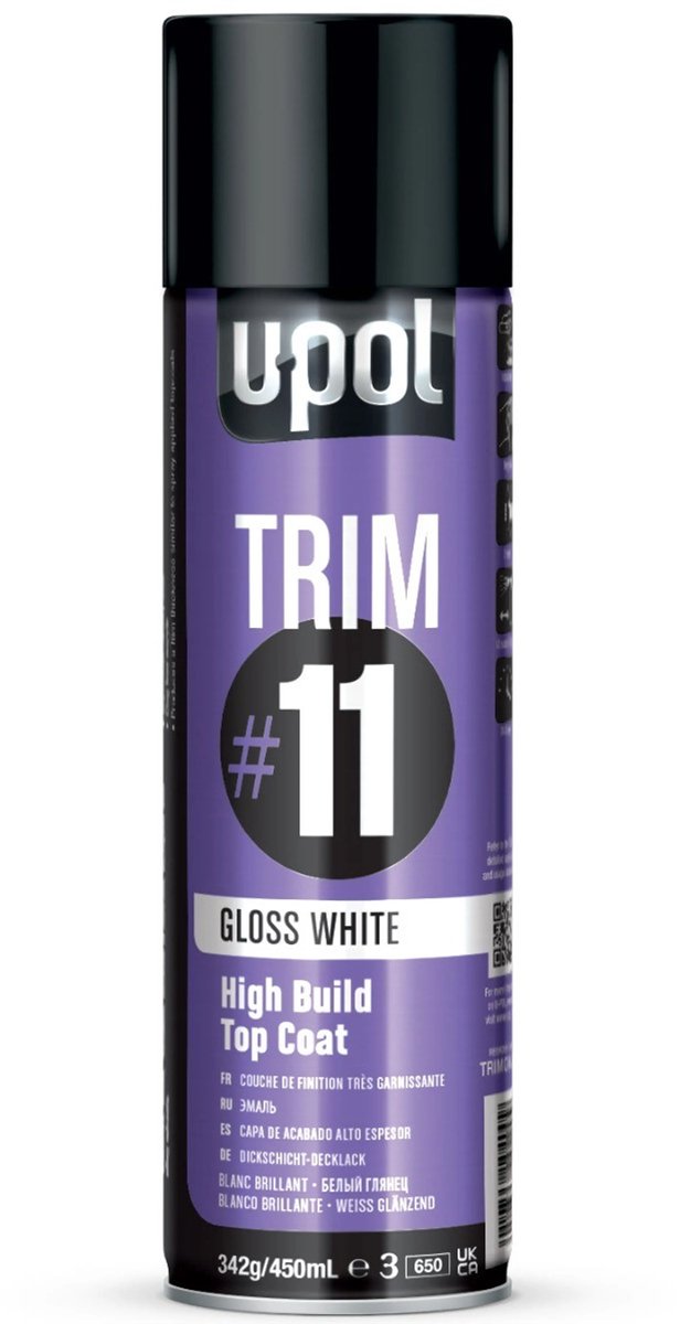 U-POL #11 Hoogglans Wit spuitbus 450ml